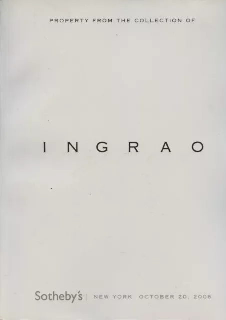 Sothebys October 2006 Property from the Collection of Tony Ingrao