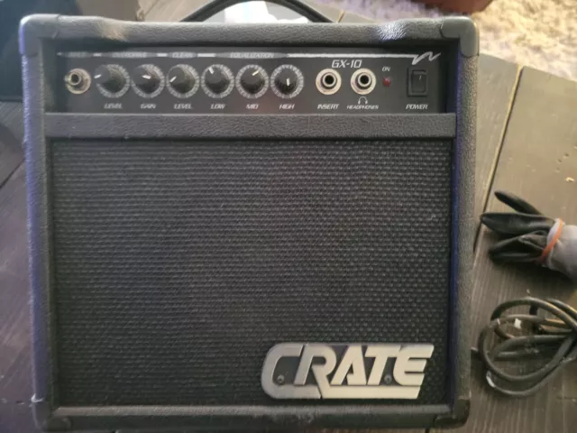 Amplificador combo de guitarra Crate GX10 10 vatios 6" principios de la década de 2000