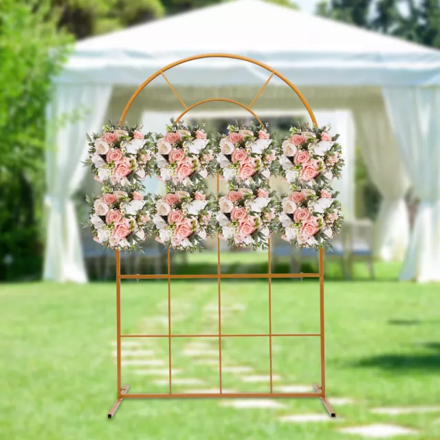 2m Wedding Arch Backdrop Stand Metal Rack Wedding Party Flower Props Decor Frame