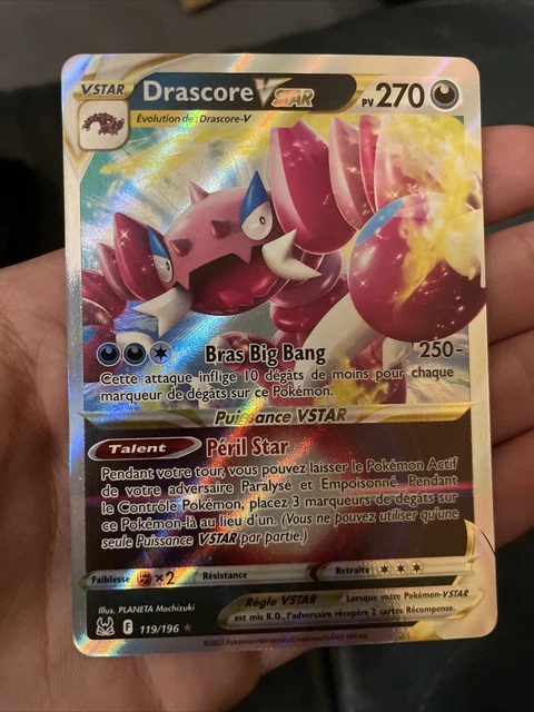 Carte Pokémon Drascore Vstar 119/196 FR Neuve