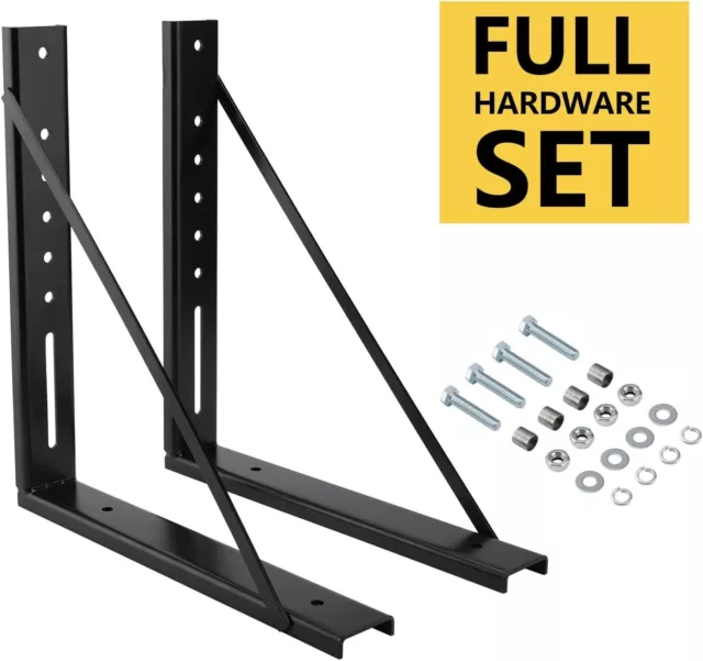 SPARKWHIZ Pair 18.5"x18" Welded Structural Steel Mounting Brackets Kit For Truck