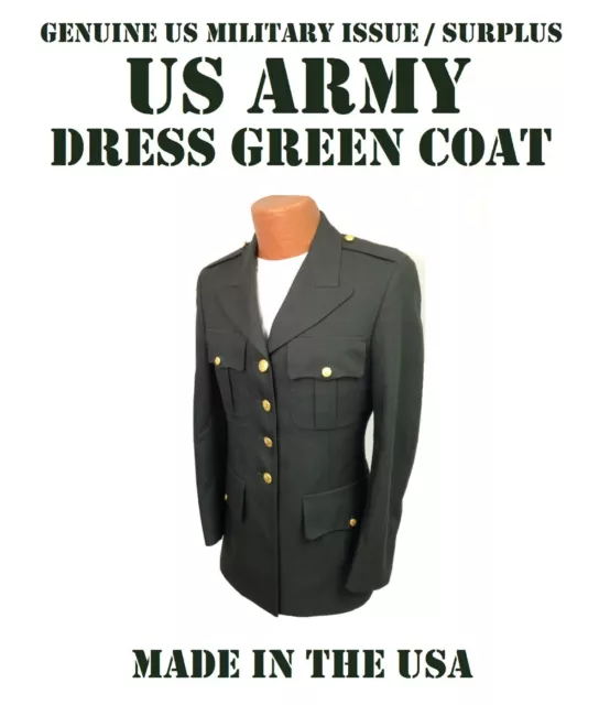 Coat Men's Us Army Green Ag-489 Service Dress Uniform Jacket Choose Size