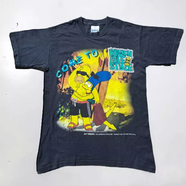 Screen Stars Vintage 90S The Simpson Isla Fecha 1999 De Colección TALLA S