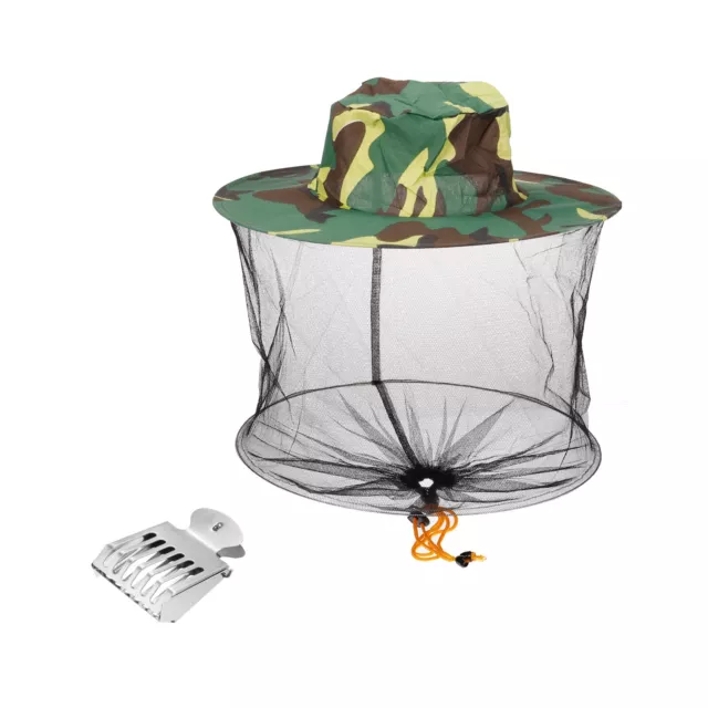 Camuflaje Apicultor Gorra Sombrero, Galvanizado Hierro Reina Abeja Jaula