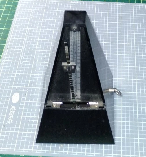 Vintage WITTNER METRONOME  Mechanical Key Wind Works Great!! Signed W Germany
