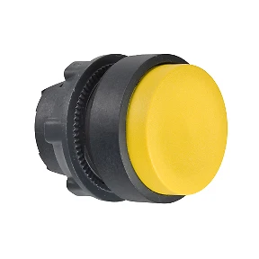Harmony XB5-tete bouton poussoir a  impulsion-22-depassant-jaune ZB5AL5