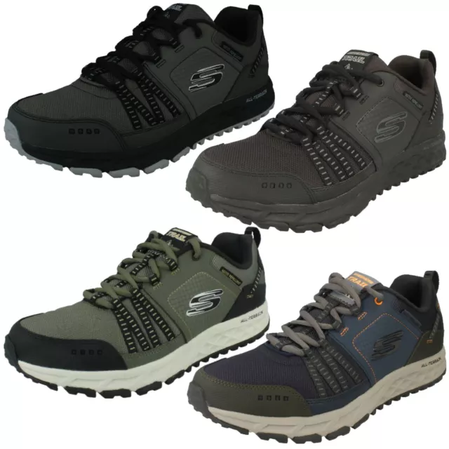 MENS SKECHERS TRAIL Sport Escape Plan 51591 Memory Foam Water Repellent Lace 89.99 PicClick UK