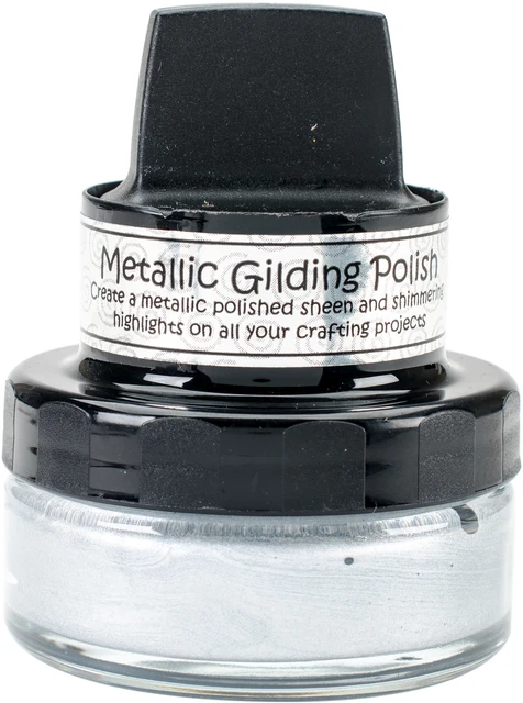 2er-Pack Cosmic Shimmer Metallic Vergoldung Politur-Silber - CSMG-SILVR