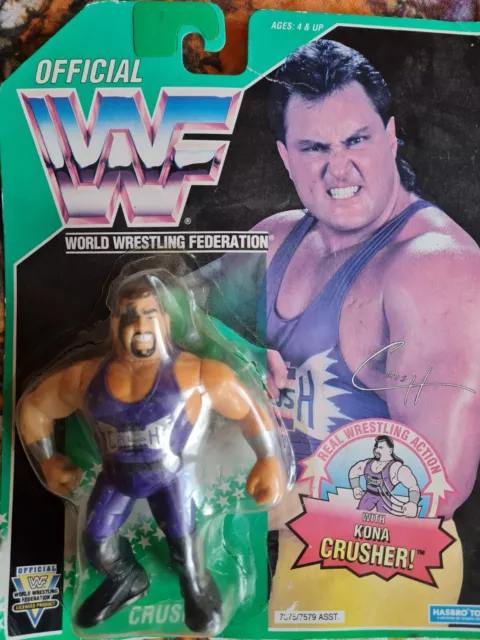 WWE WWF Hasbro Crush Evil Crush Figur grüne Serie