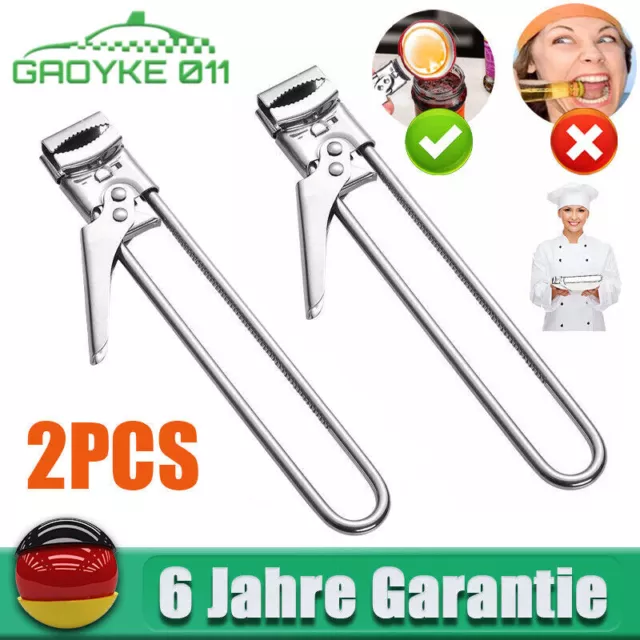 2 PCS ouvre - pot en verre ouvre - pot réglable acier inoxydable Premium