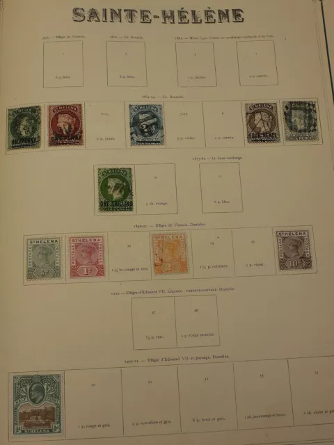 St Helena Sainte Helene Santa Elena lot stamps 1864 to 1911