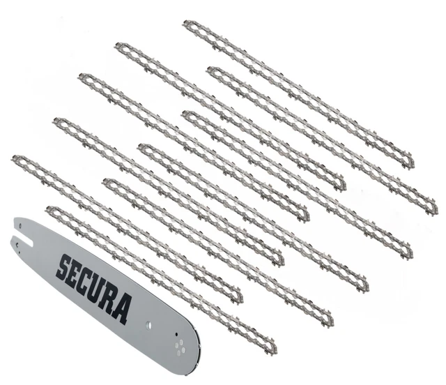 SECURA Sägeketten Für Husqvarna 268 – 2 Stück, 45 Cm Schnittlänge, 3/8 Teilung, 1,5 Mm Nutbreite