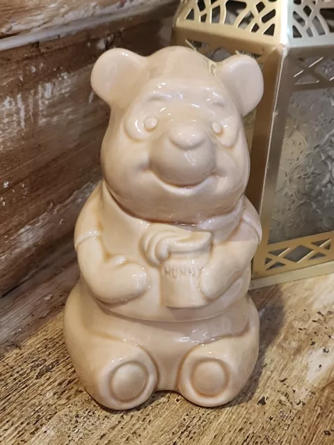 Winnie the Pooh Walt Disney 1988 ceramic honey/storage jar. Excellent condition