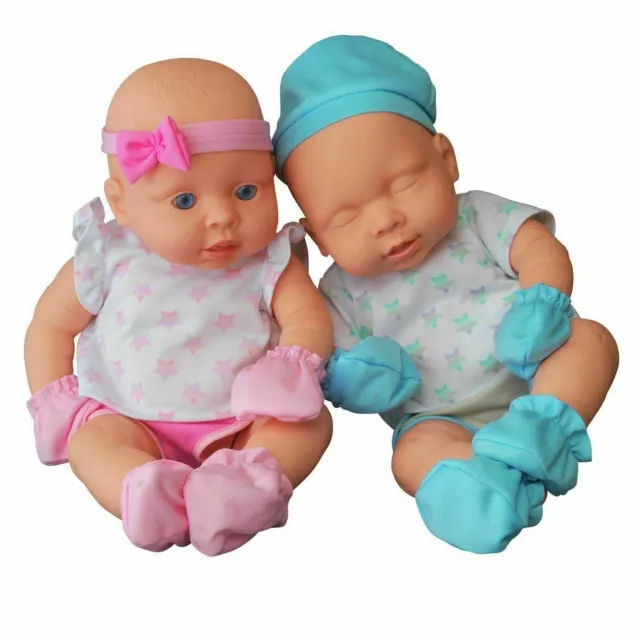 Chad Valley Babies to Love Newborn Twin Dolls