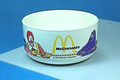 Vintage 1987 McDonalds Plastic Cereal Bowl by Whirley Industries Inc. USA.