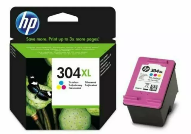 HP 304XL Genuine Ink Cartridge N9K07A N9K08A * Black OR Colour* CHOOSE