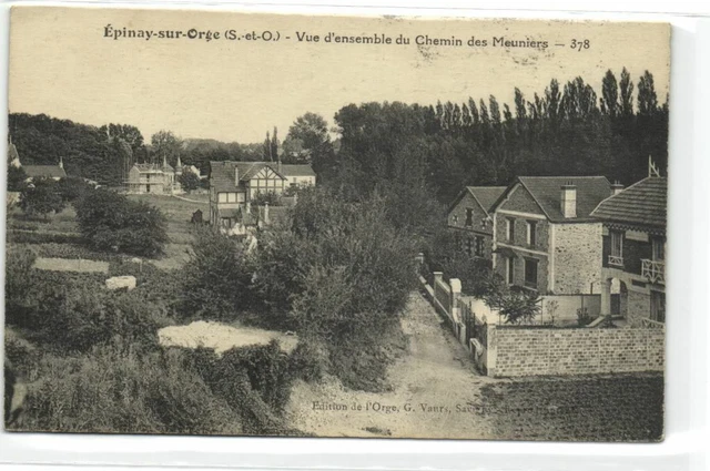 1 CPA 91 Essonne Epinay-Sur-Orge Vue d ensemble du Chemin des Meuniers