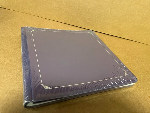 NUEVO Álbum de Recortes de Ciruela Creative Memories 12x12 PÚRPURA BRILLANTE con PÁGINAS BLANCAS