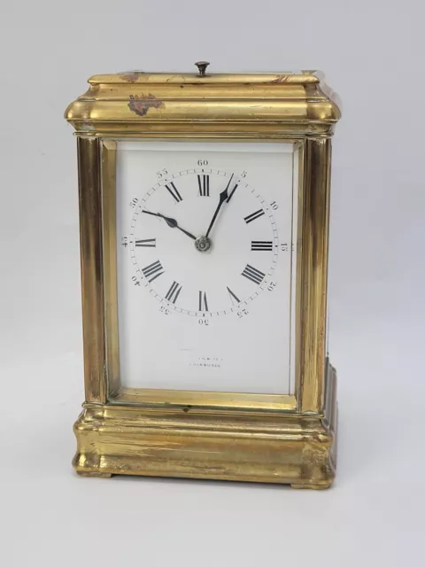 French Gorge Case Grande Sonnerie Repeat Striking  Carriage Clock For Restore