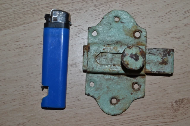 Ancien Verrou De Sûreté Guerville Riquier – Serrure Vintage Avec 3 Clés, Fabrication Française