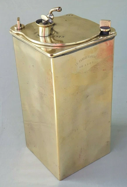 Early Brass French Car Carbide Acetylene Generator, S.G.D.G. Le Perfectionne