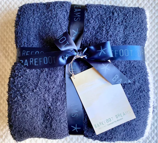 Barefoot dreams cozychic sales contrast tip blanket