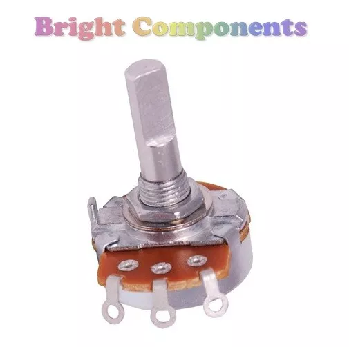 24mm Variable Resistor / Potentiometer - All Values - 20mm Shaft -1st CLASS POST