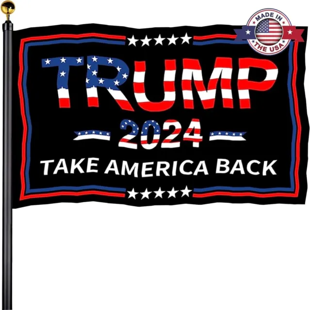 Trump 2024 Flag Take America Back 3x5 Foot Indoor Outdoor Banner