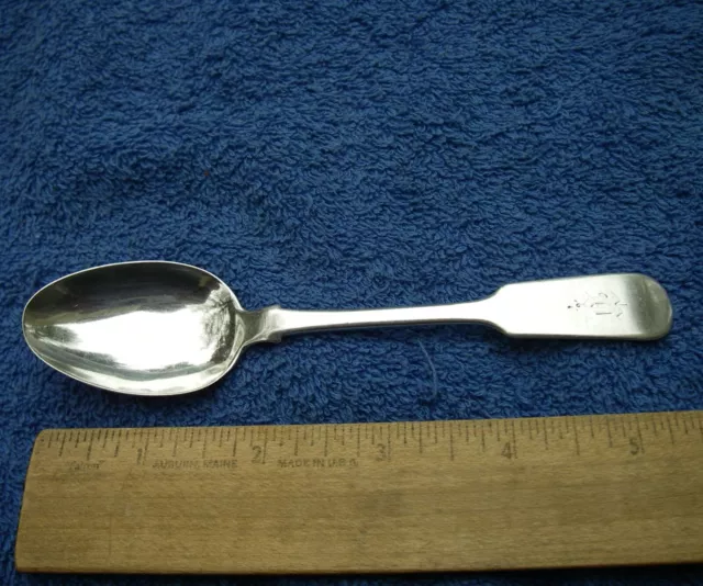 Early CANADIAN Silver Fiddle TEASPOON-MICHAEL S. BROWN-Halifax