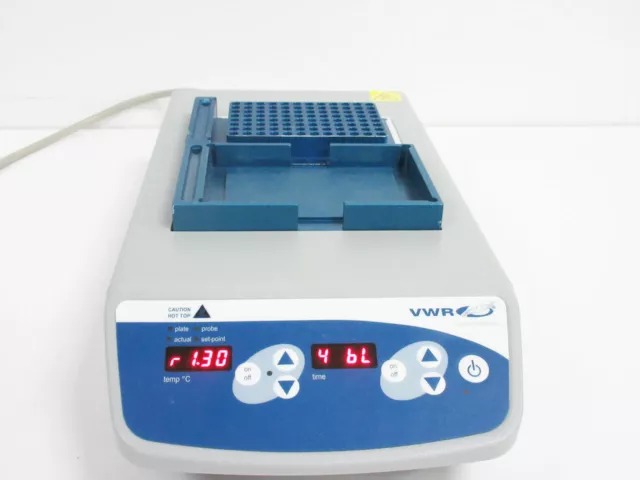 Vwr Digital Heatblock 4 Block Heater 12621-096 & 13259-295 Plate & 13259-260 96