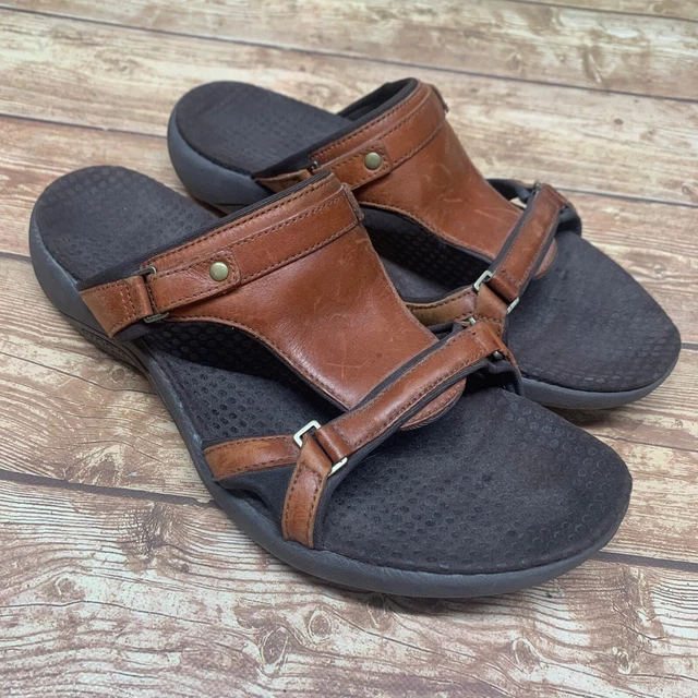 Merrell J36576 Glade Autumn Open Toe Leather Slide Sandals Shoes Women's Size 7