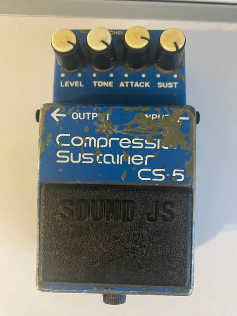 Sound js compression sustainer cs-5 vintage guitar pedal fx (boss like ) soviet