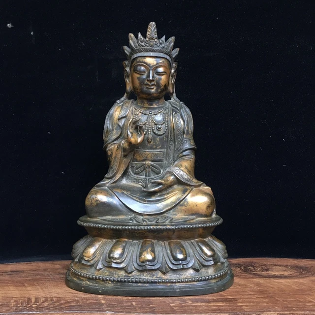 Chinese Exquisite Handmade Buddha Bronze Statue