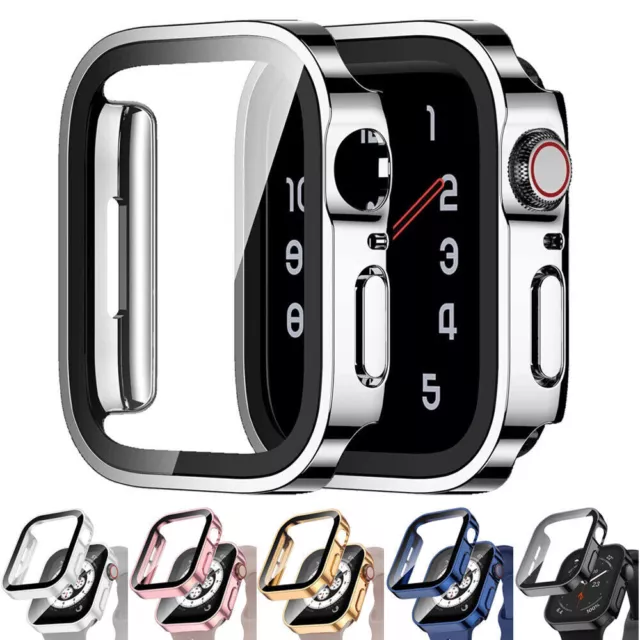 Hülle Für Apple Watch Series 8 7 6 5 4 SE 49 44 45mm Case Display Schutz Bumper