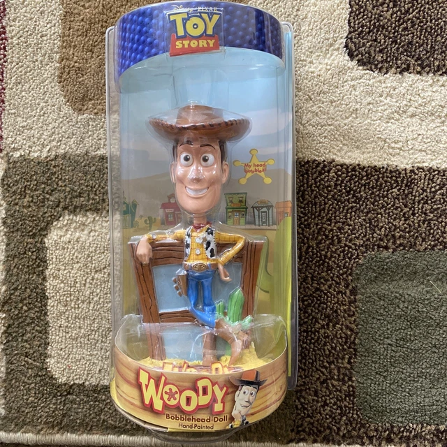 TOY STORY WOODY Bobblehead Doll Hand Painted Disney Pixar Sealed 19.