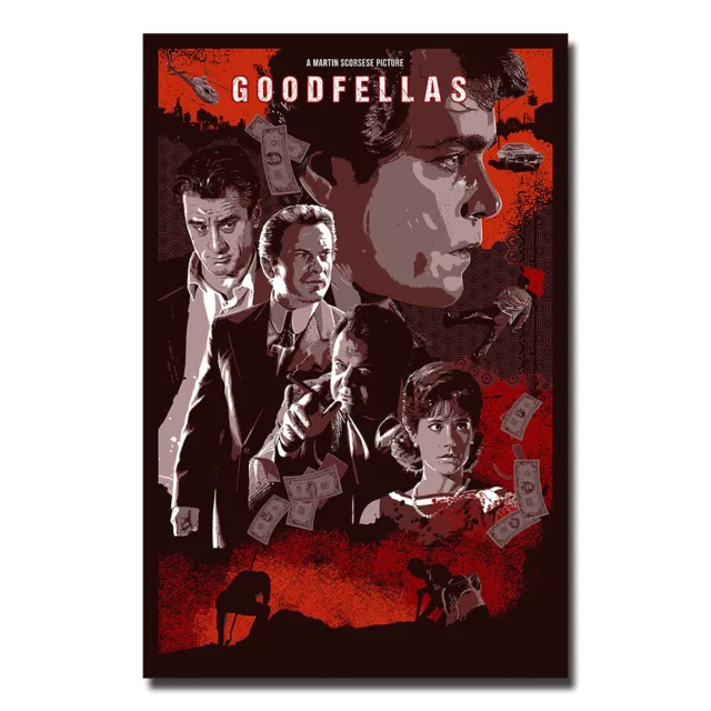 Goodfellas 90s Movie Poster Classic Film Painting Print 24x36 inch Room Decor