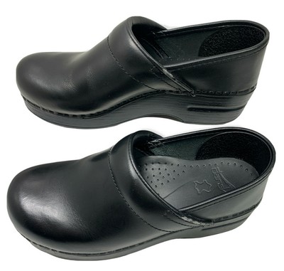 Dansko black suede clogs Clearance