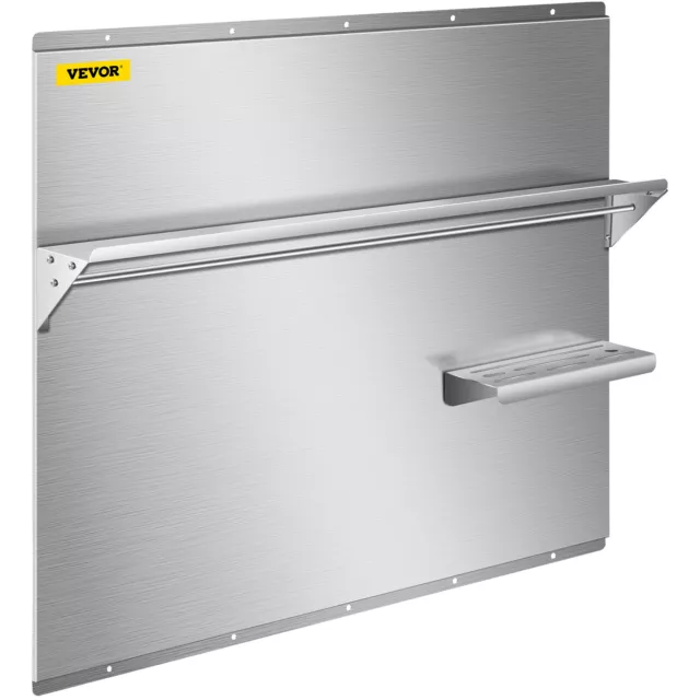 VEVOR Backsplash Stainless Steel Kitchen Range Hood Wall Tile Shield 36" x 29.5" 8