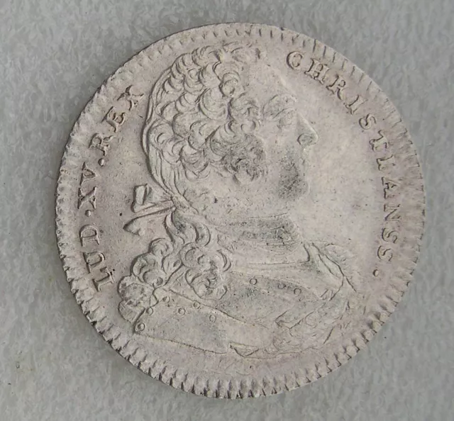 Jeton Argent Louis Xv   :   Extraordinaire Des Guerres 1734