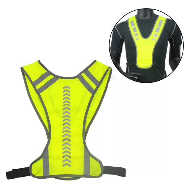 Safety High Visibility Reflective Vest Hi-Vis Jacket for Night Running Cycling