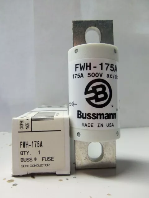 New Bussmann FWH 175A 175 Amp Fuse Semiconductor 500 Volt NIB