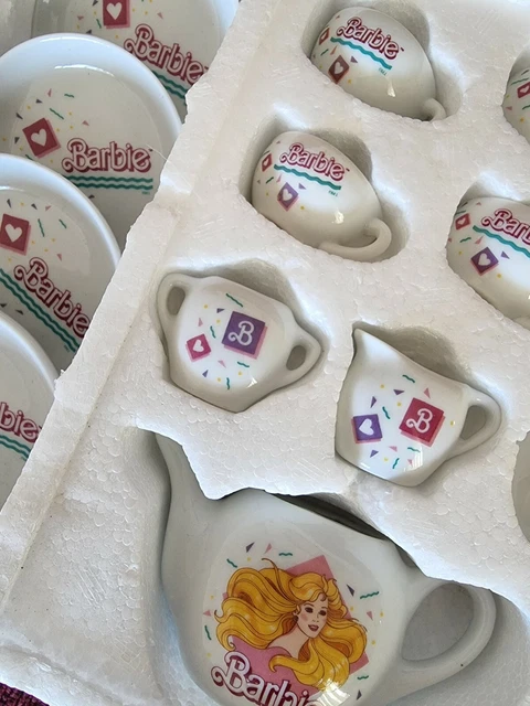 Barbie china tea set 1989 on sale