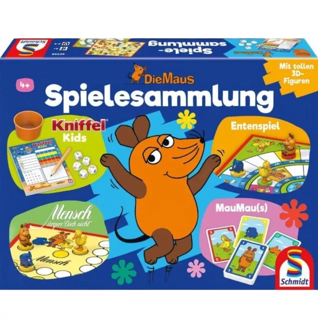 Schmidt Spiele "Die Maus - Spielesammlung" 40598 - Kinderspiel für 2-4 Spieler