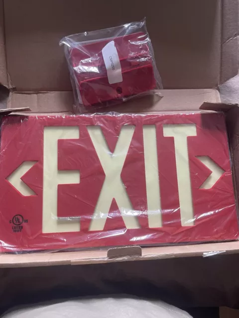 GloBrite Red Exit Sign 7050-B (X)