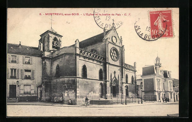 CPA Montreuil-sous-Bois, L´Eglise et la Justice de Paix
