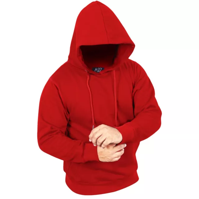 Uomo Cappuccio Pile Giornata Del Naso Rosso Pullover Felpa con Manica Lunga