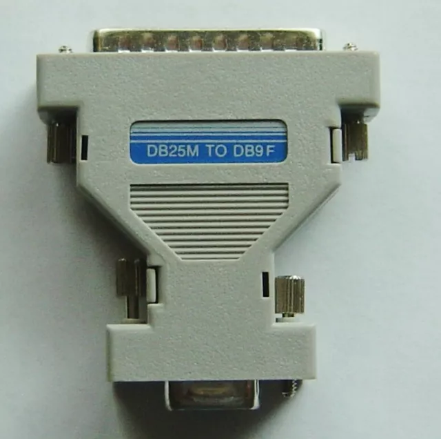 ~Qty=1 IBM AT Serial Adapter DB9 Female / DB25 Male RS232.