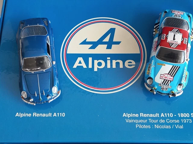 Coffret Mondo Motors 2 Voitures Renault - 4L + Alpine A110 Rouge - Miniature 1/43 Neuve
