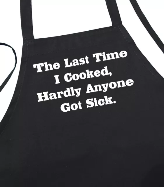 Novelty Funny Apron Last Time I Cooked Chef Kitchen Aprons by CoolAprons