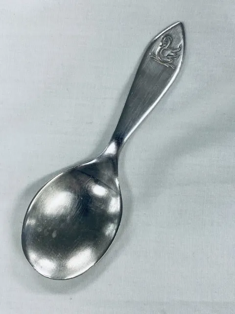 Vintage Sanborns Mexico Sterling Silver Ducky Baby Spoon- Three Owls, Serial #